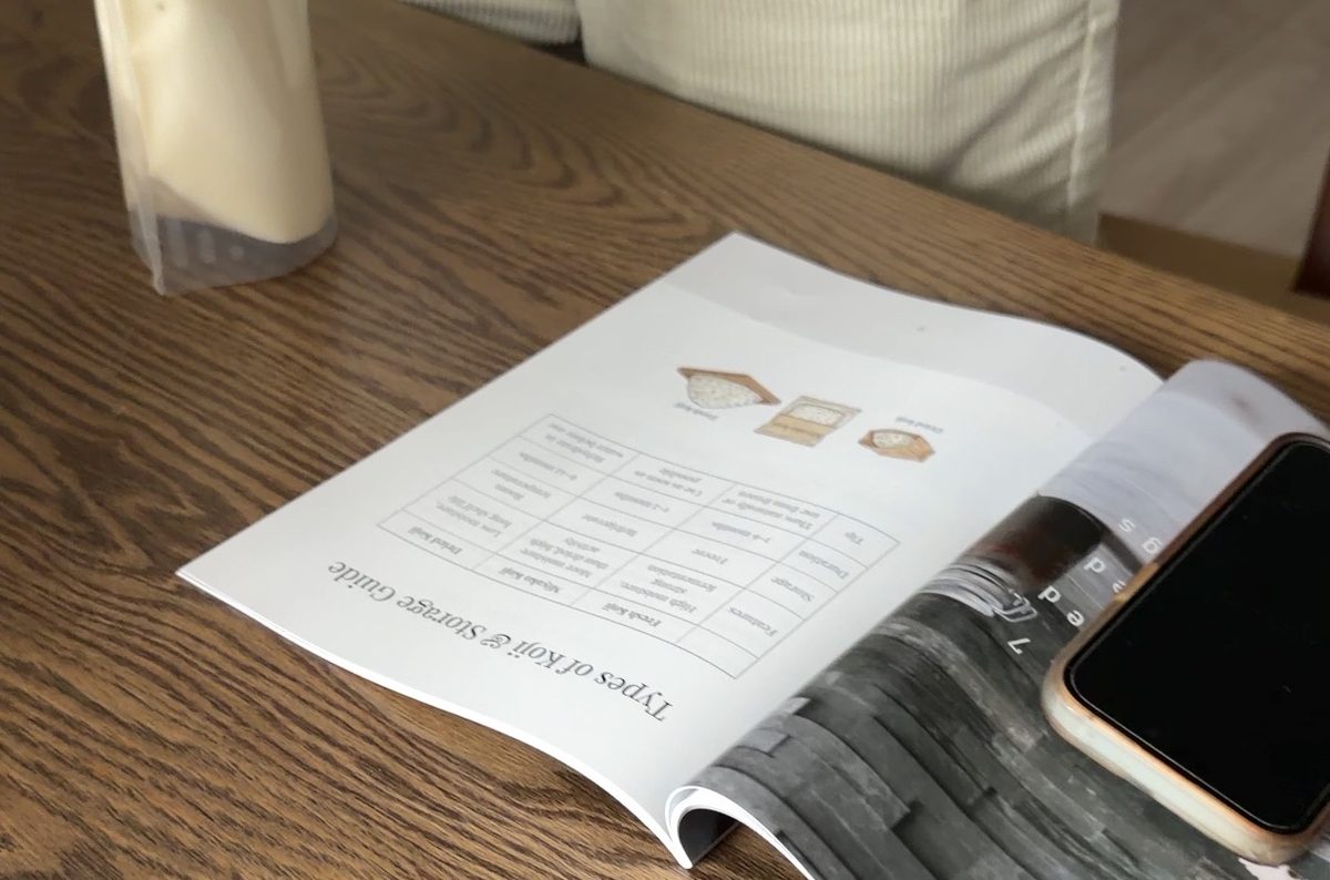 The English koji and fermentation textbook, open on the table
